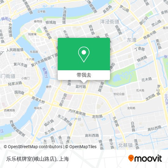 乐乐棋牌室(峨山路店)地图