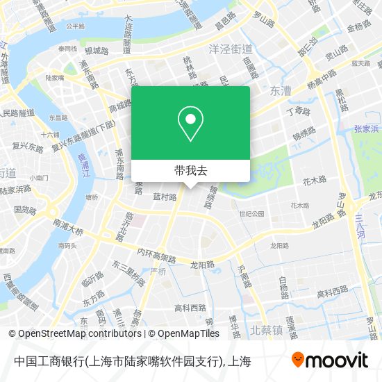 中国工商银行(上海市陆家嘴软件园支行)地图