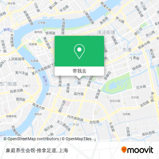 象庭养生会馆-推拿足道地图