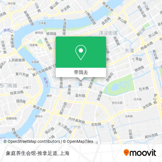 象庭养生会馆-推拿足道地图