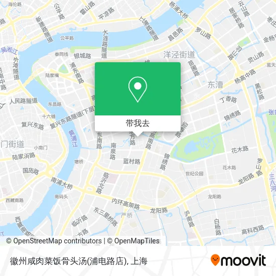 徽州咸肉菜饭骨头汤(浦电路店)地图