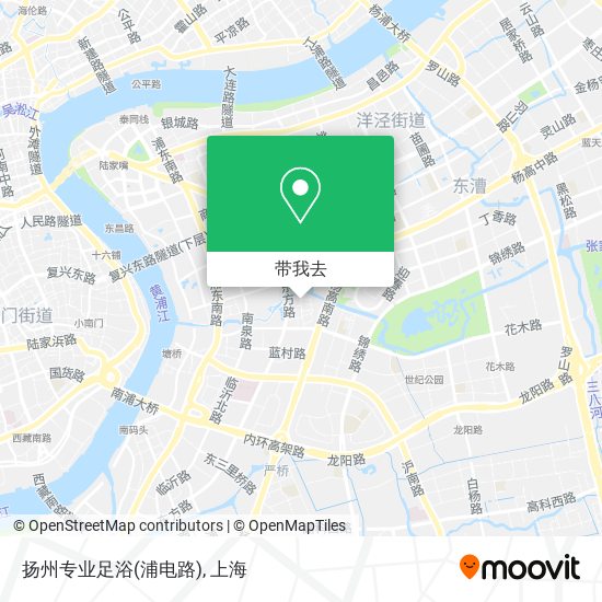 扬州专业足浴(浦电路)地图