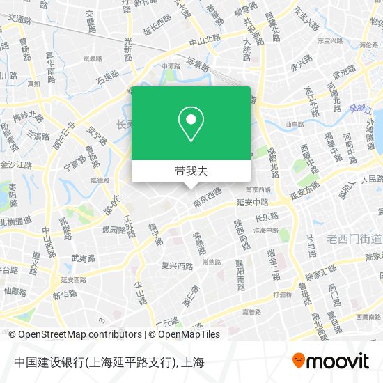 中国建设银行(上海延平路支行)地图