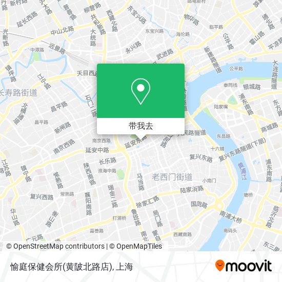 愉庭保健会所(黄陂北路店)地图