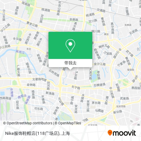 Nike服饰鞋帽店(118广场店)地图