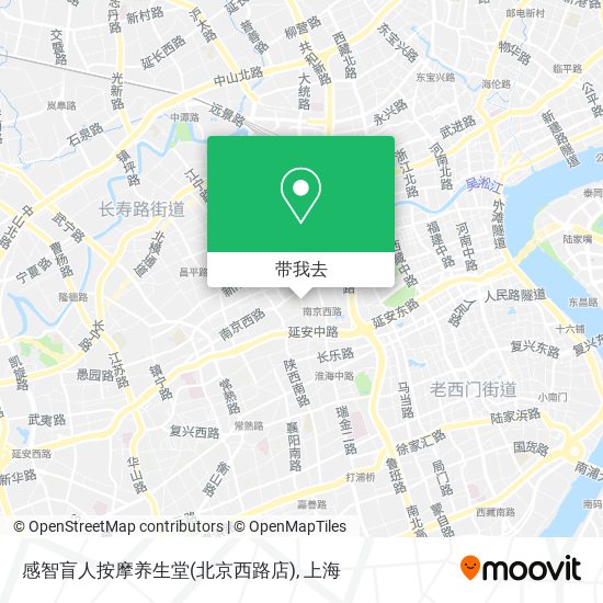 感智盲人按摩养生堂(北京西路店)地图