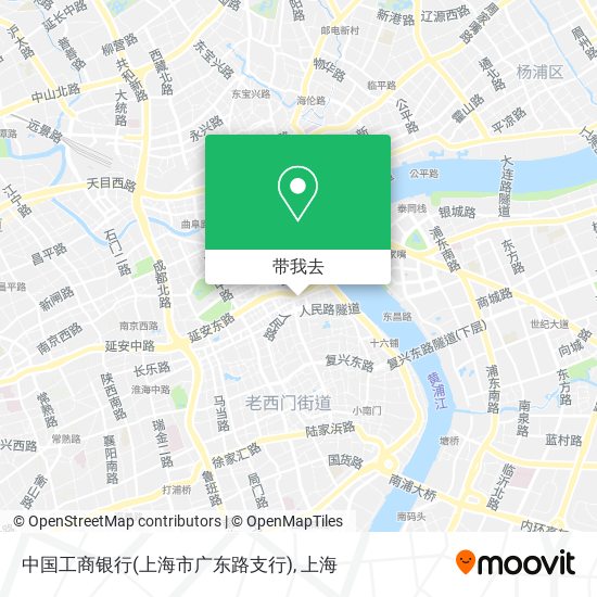 中国工商银行(上海市广东路支行)地图