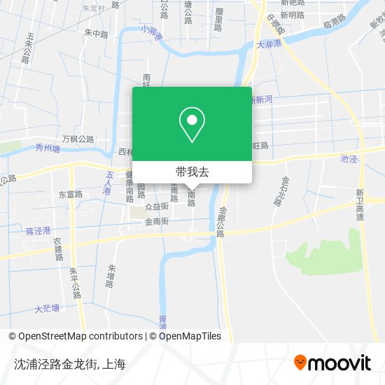 沈浦泾路金龙街地图