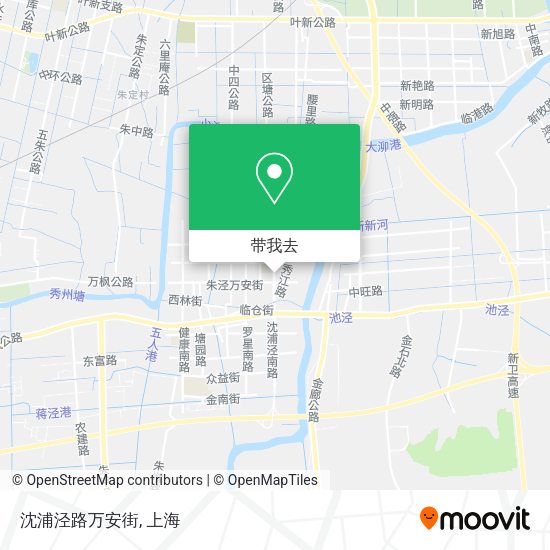 沈浦泾路万安街地图