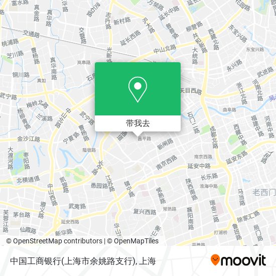 中国工商银行(上海市余姚路支行)地图