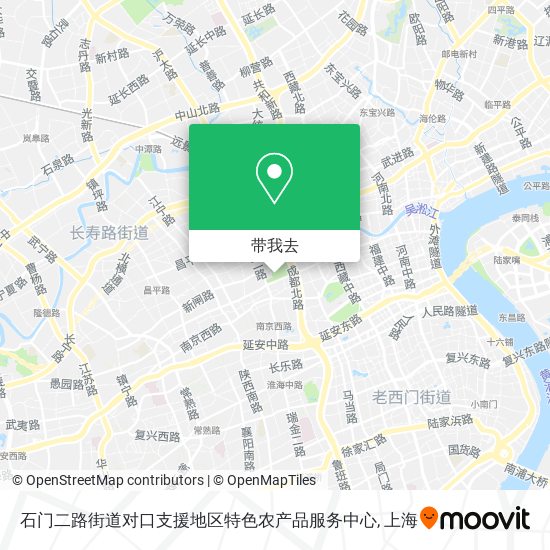 石门二路街道对口支援地区特色农产品服务中心地图