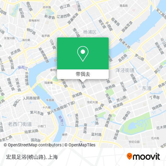 宏晨足浴(崂山路)地图