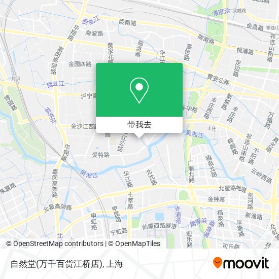 自然堂(万千百货江桥店)地图