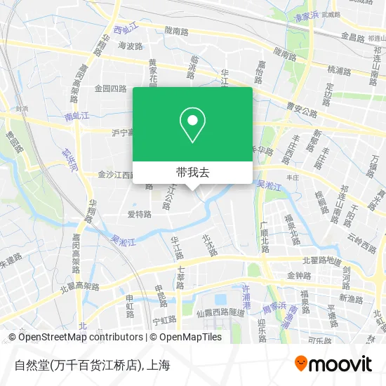 自然堂(万千百货江桥店)地图