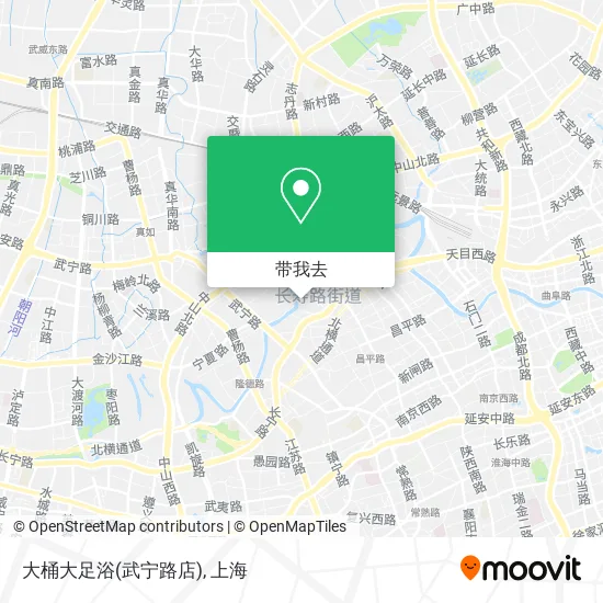 大桶大足浴(武宁路店)地图