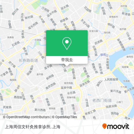 上海周信文针灸推拿诊所地图