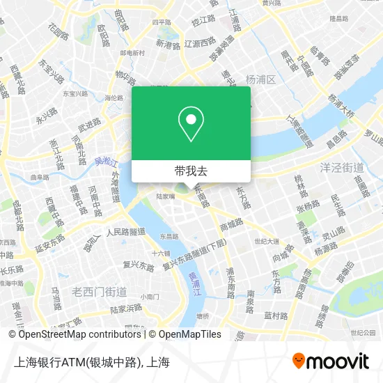 上海银行ATM(银城中路)地图