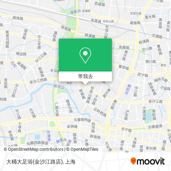 大桶大足浴(金沙江路店)地图