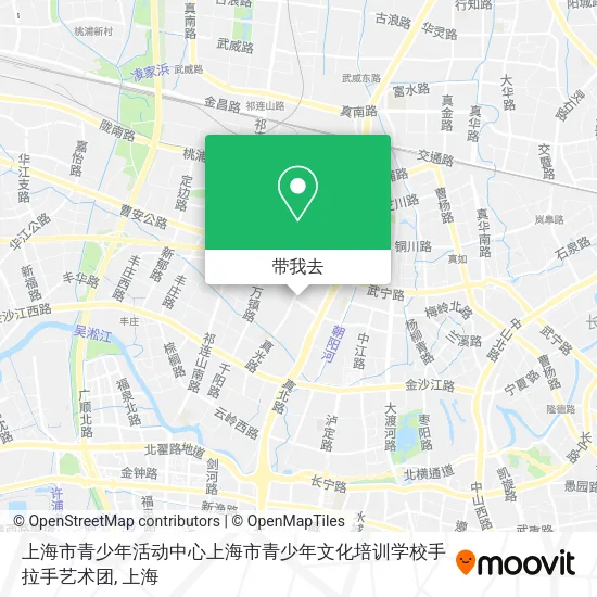 上海市青少年活动中心上海市青少年文化培训学校手拉手艺术团地图
