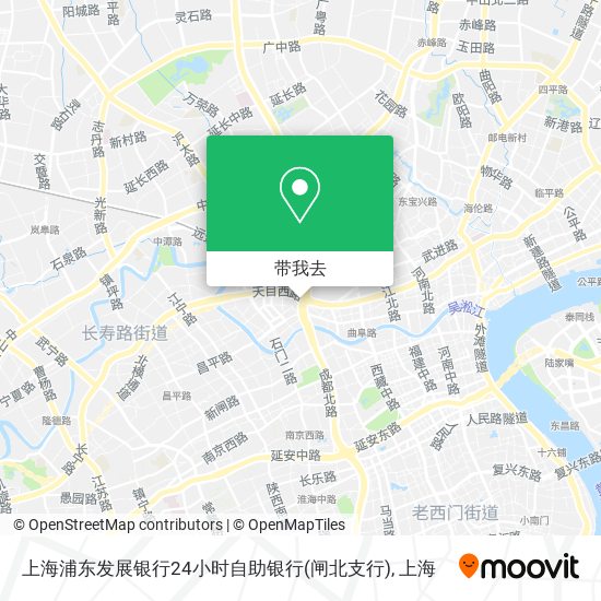 上海浦东发展银行24小时自助银行(闸北支行)地图