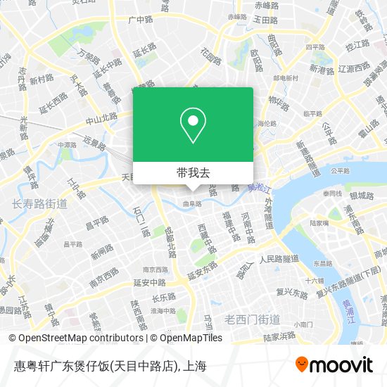 惠粤轩广东煲仔饭(天目中路店)地图