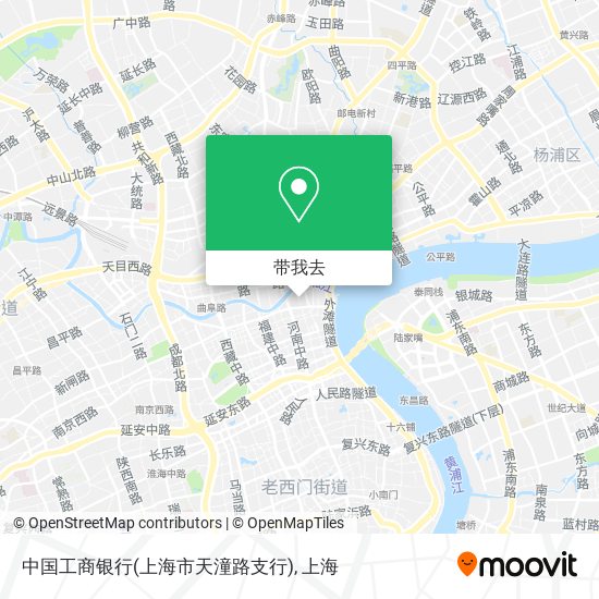 中国工商银行(上海市天潼路支行)地图