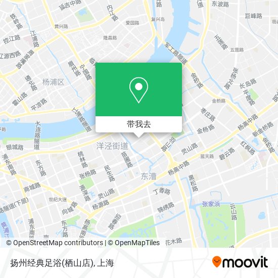 扬州经典足浴(栖山店)地图