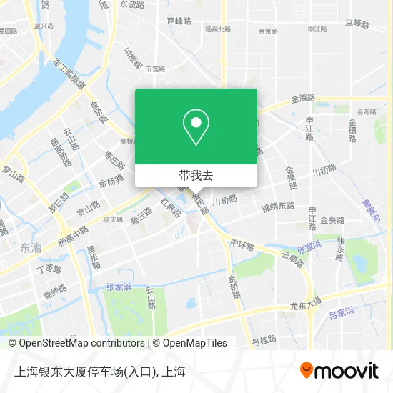 上海银东大厦停车场(入口)地图