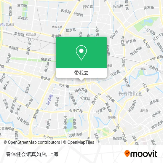 春保健会馆真如店地图
