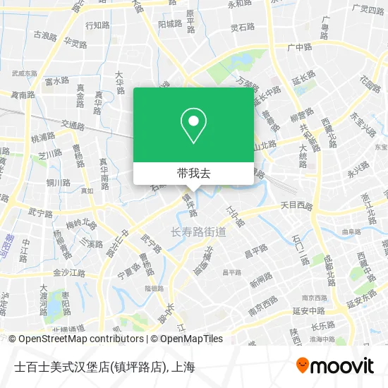 士百士美式汉堡店(镇坪路店)地图