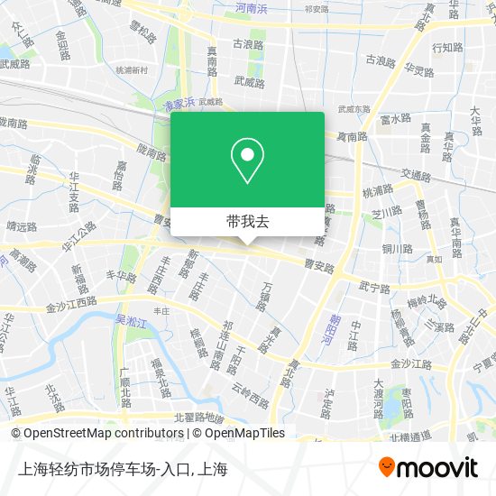 上海轻纺市场停车场-入口地图