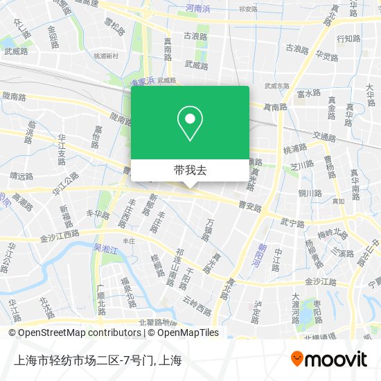 上海市轻纺市场二区-7号门地图