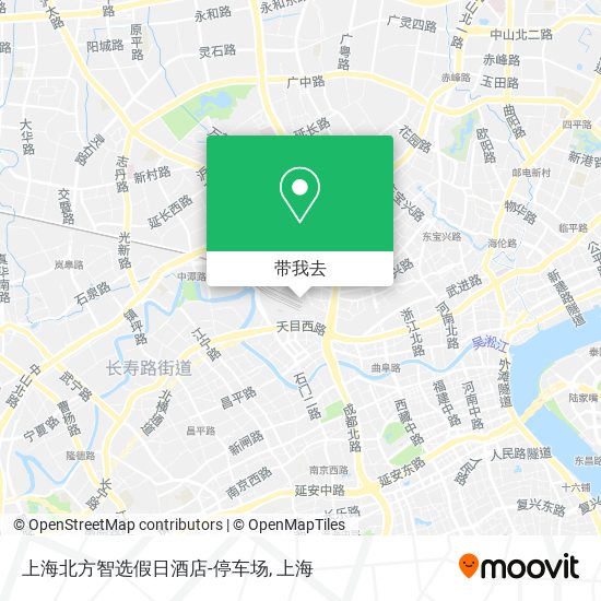 上海北方智选假日酒店-停车场地图