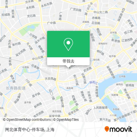 闸北体育中心-停车场地图