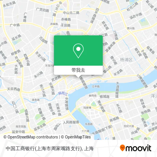 中国工商银行(上海市周家嘴路支行)地图