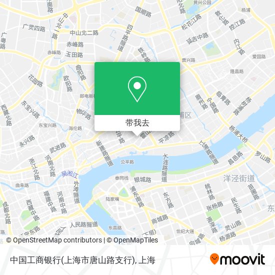 中国工商银行(上海市唐山路支行)地图