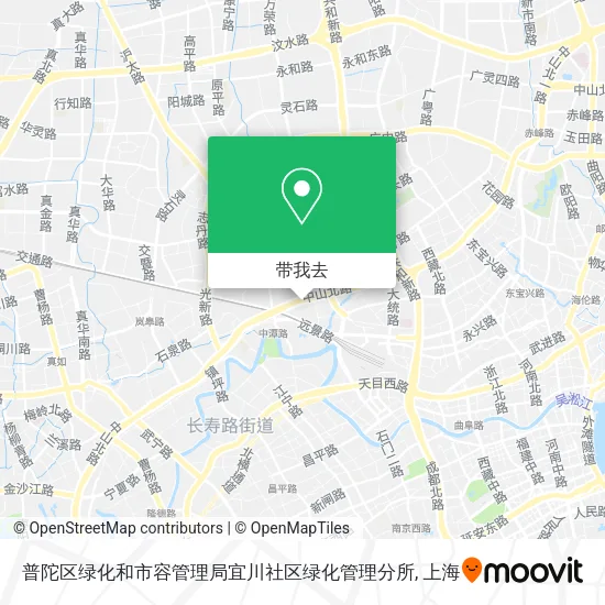 普陀区绿化和市容管理局宜川社区绿化管理分所地图