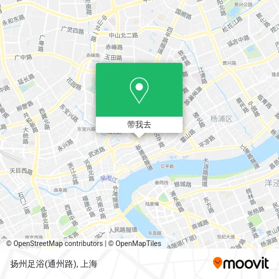 扬州足浴(通州路)地图