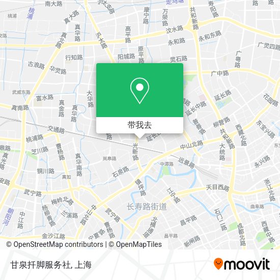 甘泉扦脚服务社地图