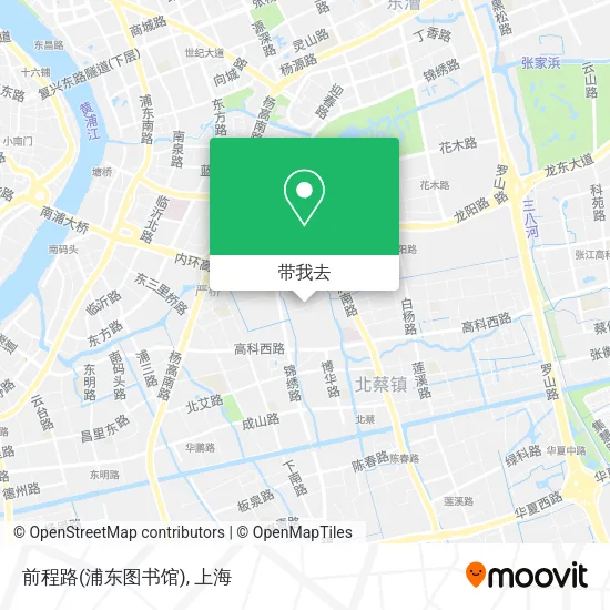 前程路(浦东图书馆)地图