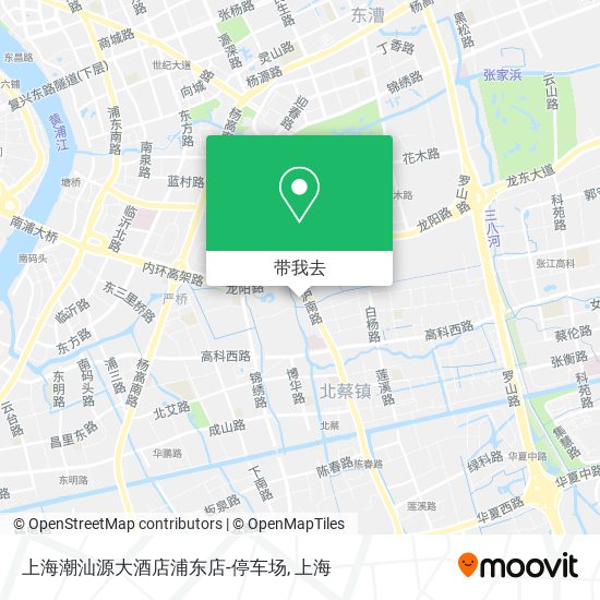 上海潮汕源大酒店浦东店-停车场地图