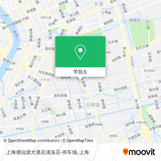 上海潮汕源大酒店浦东店-停车场地图