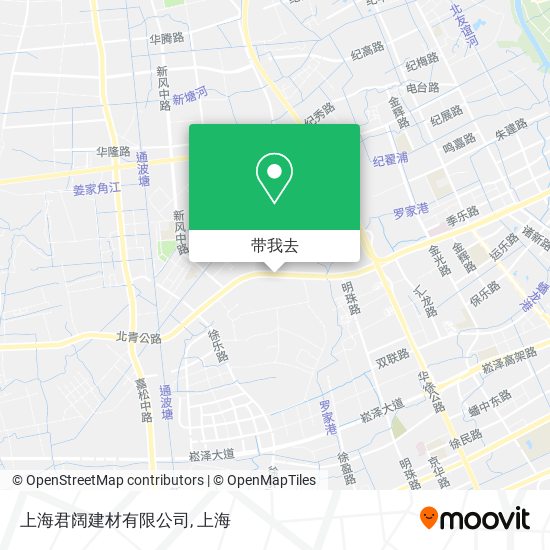 上海君阔建材有限公司地图