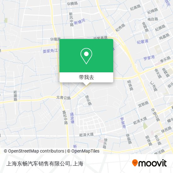 上海东畅汽车销售有限公司地图