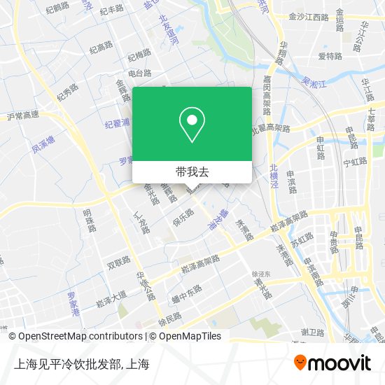 上海见平冷饮批发部地图