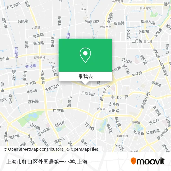 上海市虹口区外国语第一小学地图