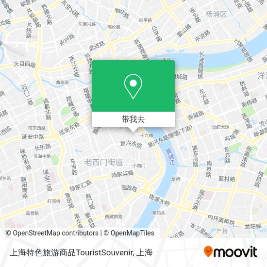上海特色旅游商品TouristSouvenir地图