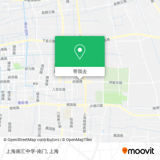 上海南汇中学-南门地图