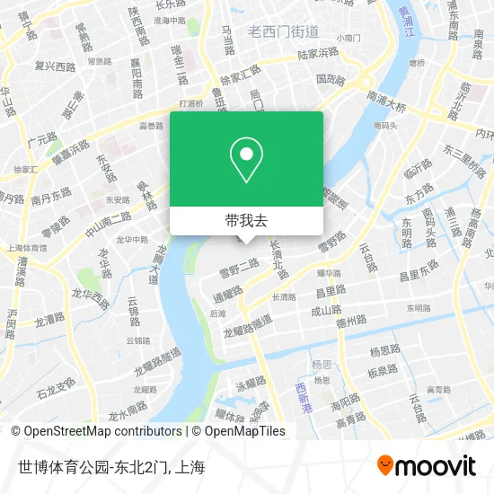 世博体育公园-东北2门地图
