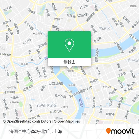 上海国金中心商场-北1门地图